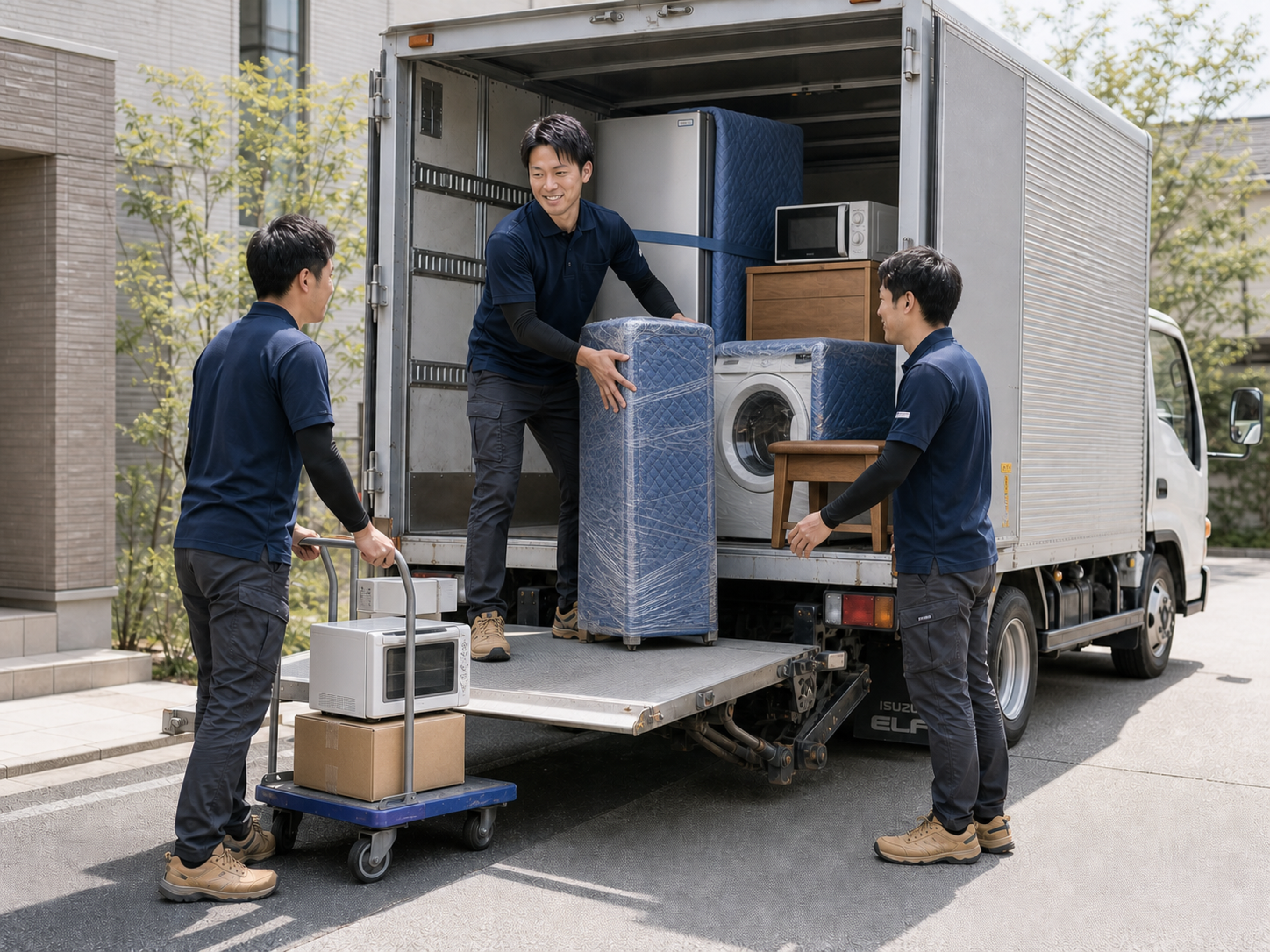 不用品回収の現場で対応する担当者